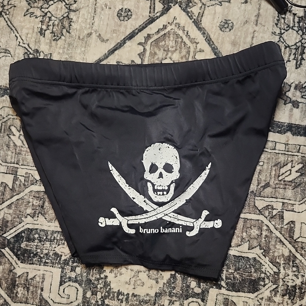 Black Skull Swim Trunk By German Bruno Banani